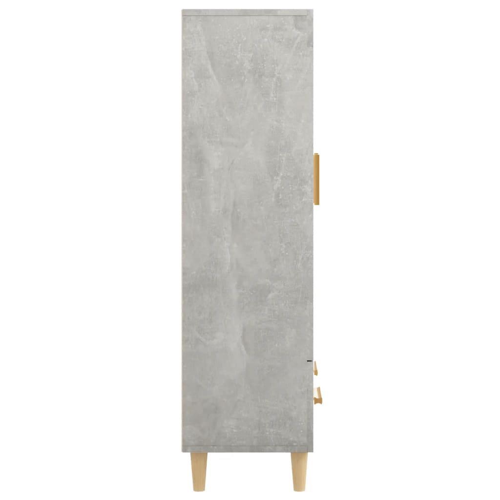 vidaXL Ντουλάπι Γκρι Σκυροδέματος 70x31x115 εκ. από Επεξεργασμένο Ξύλο