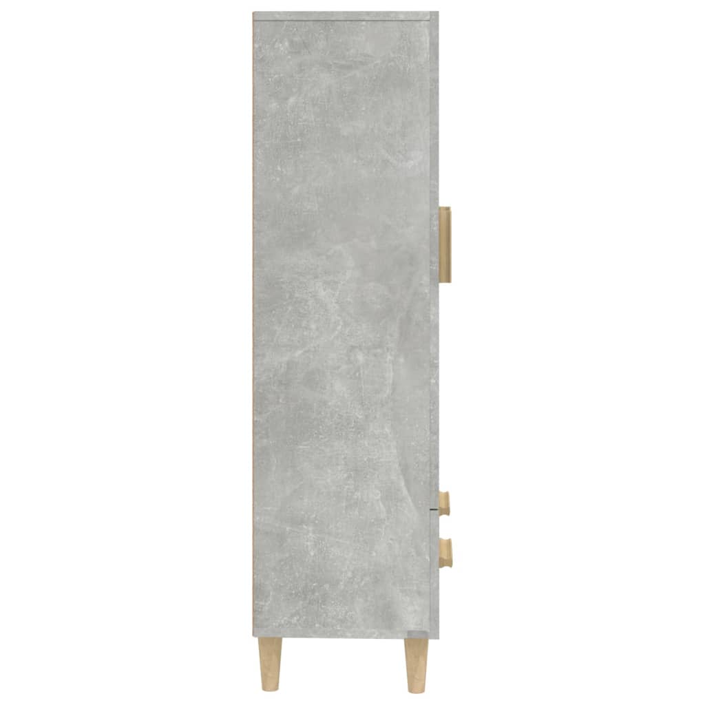 vidaXL Ντουλάπι Γκρι Σκυροδέματος 70x31x115 εκ. από Επεξεργασμένο Ξύλο