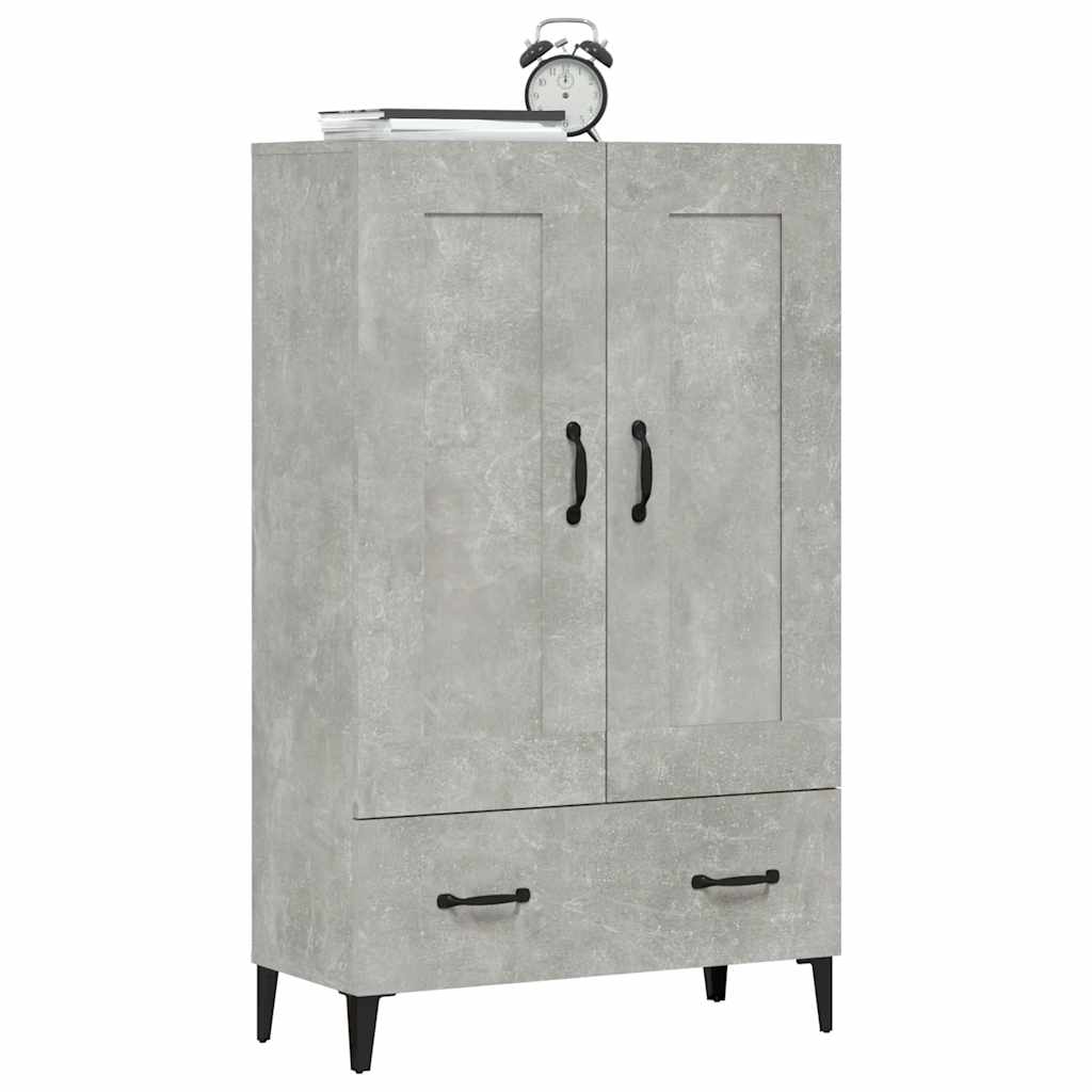 vidaXL Ντουλάπι Γκρι Σκυροδέματος 70x31x115 εκ. από Επεξεργασμένο Ξύλο