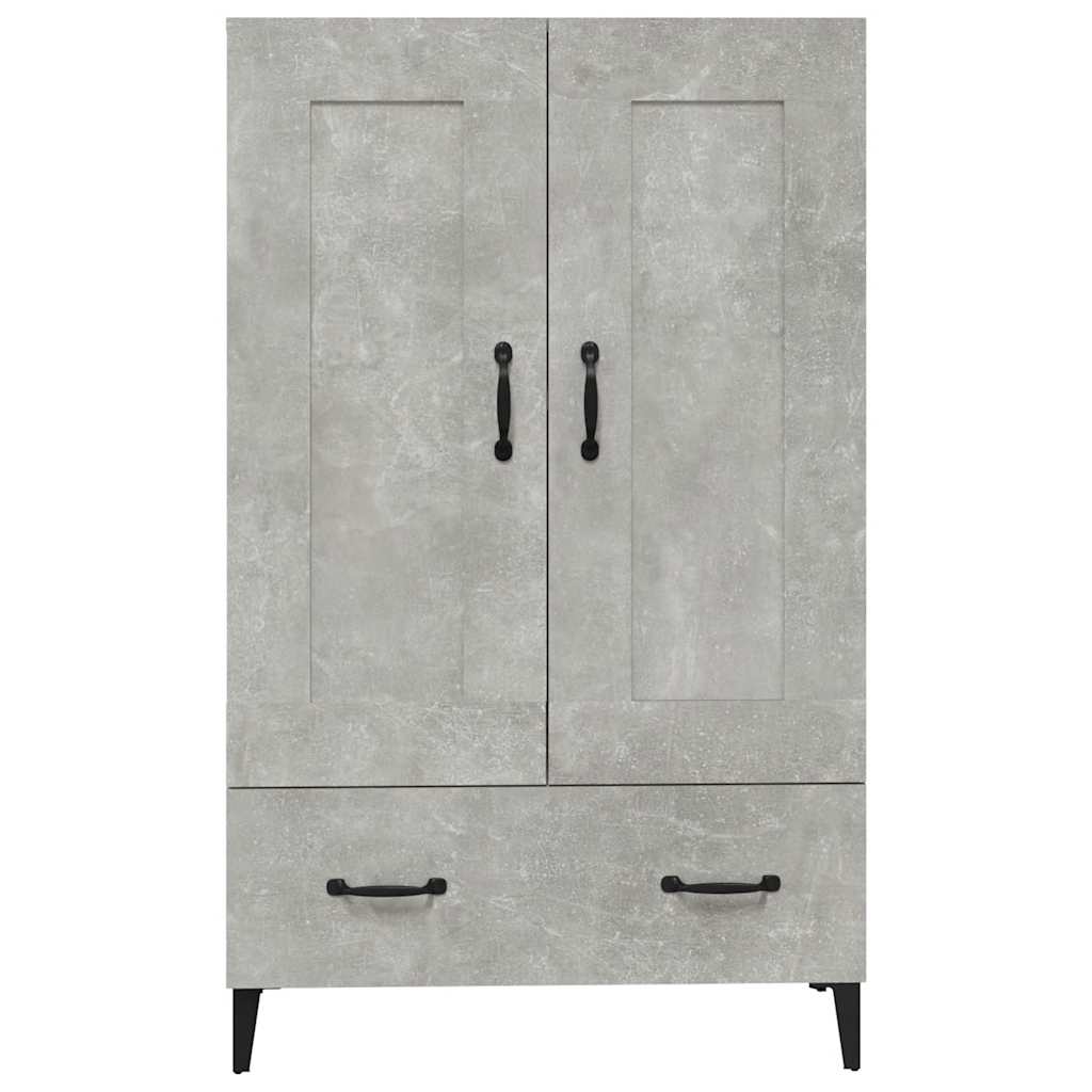 vidaXL Ντουλάπι Γκρι Σκυροδέματος 70x31x115 εκ. από Επεξεργασμένο Ξύλο
