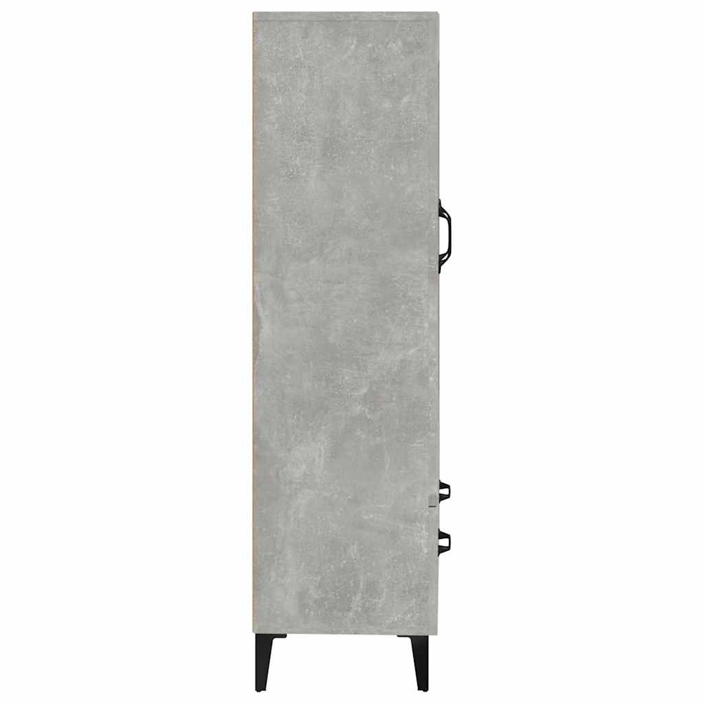 vidaXL Ντουλάπι Γκρι Σκυροδέματος 70x31x115 εκ. από Επεξεργασμένο Ξύλο