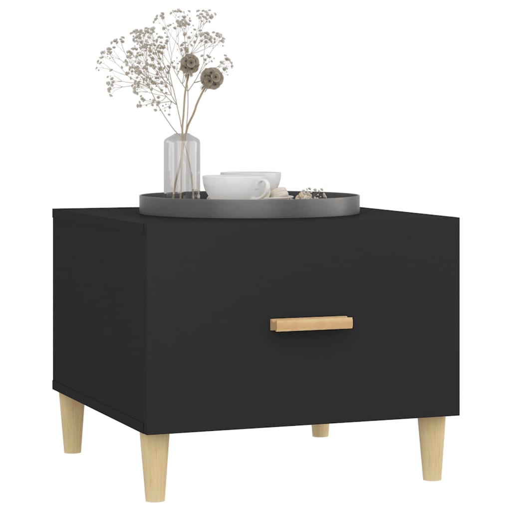vidaXL Τραπεζάκι Σαλονιού Μαύρο 50x50x40 εκ. από Επεξεργασμένο Ξύλο
