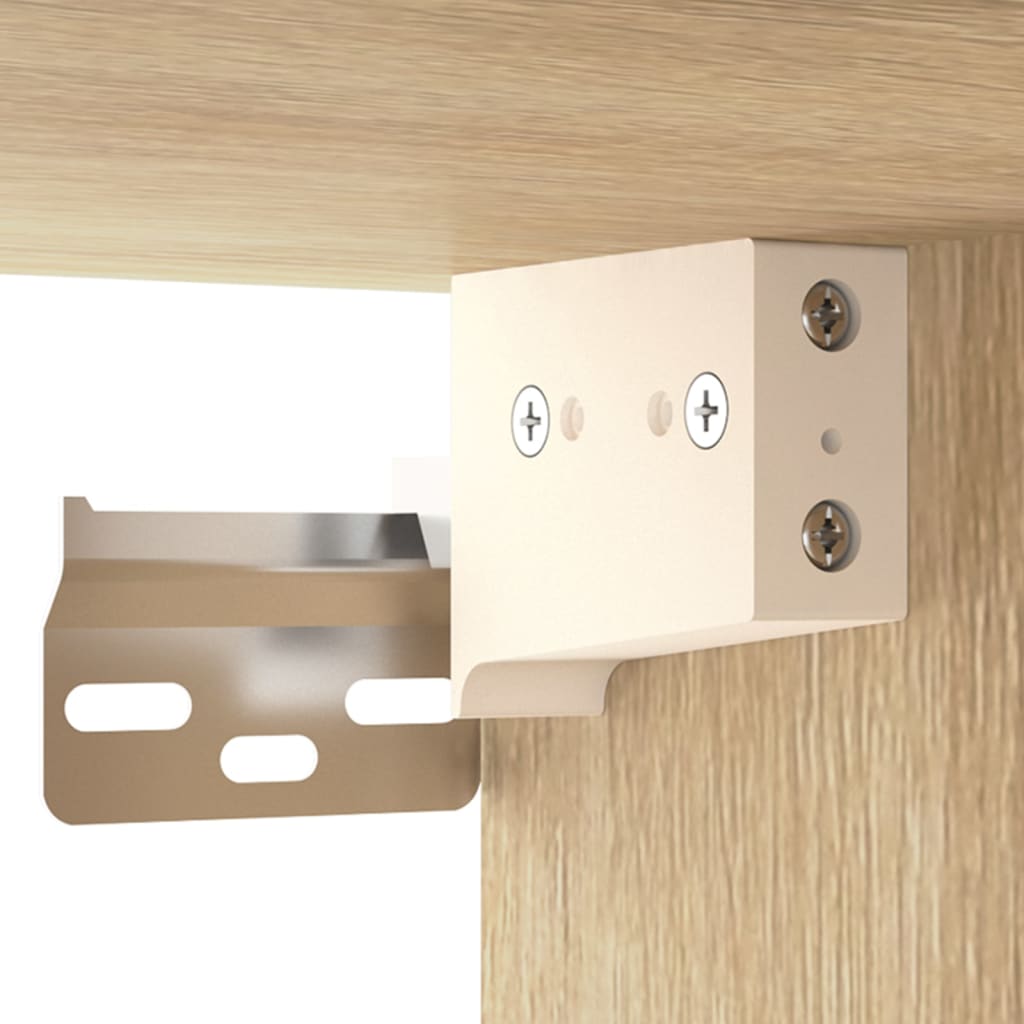 vidaXL Κομοδίνα Επιτοίχια 2 τεμ. Sonoma Δρυς 35 x 35 x 20 εκ.