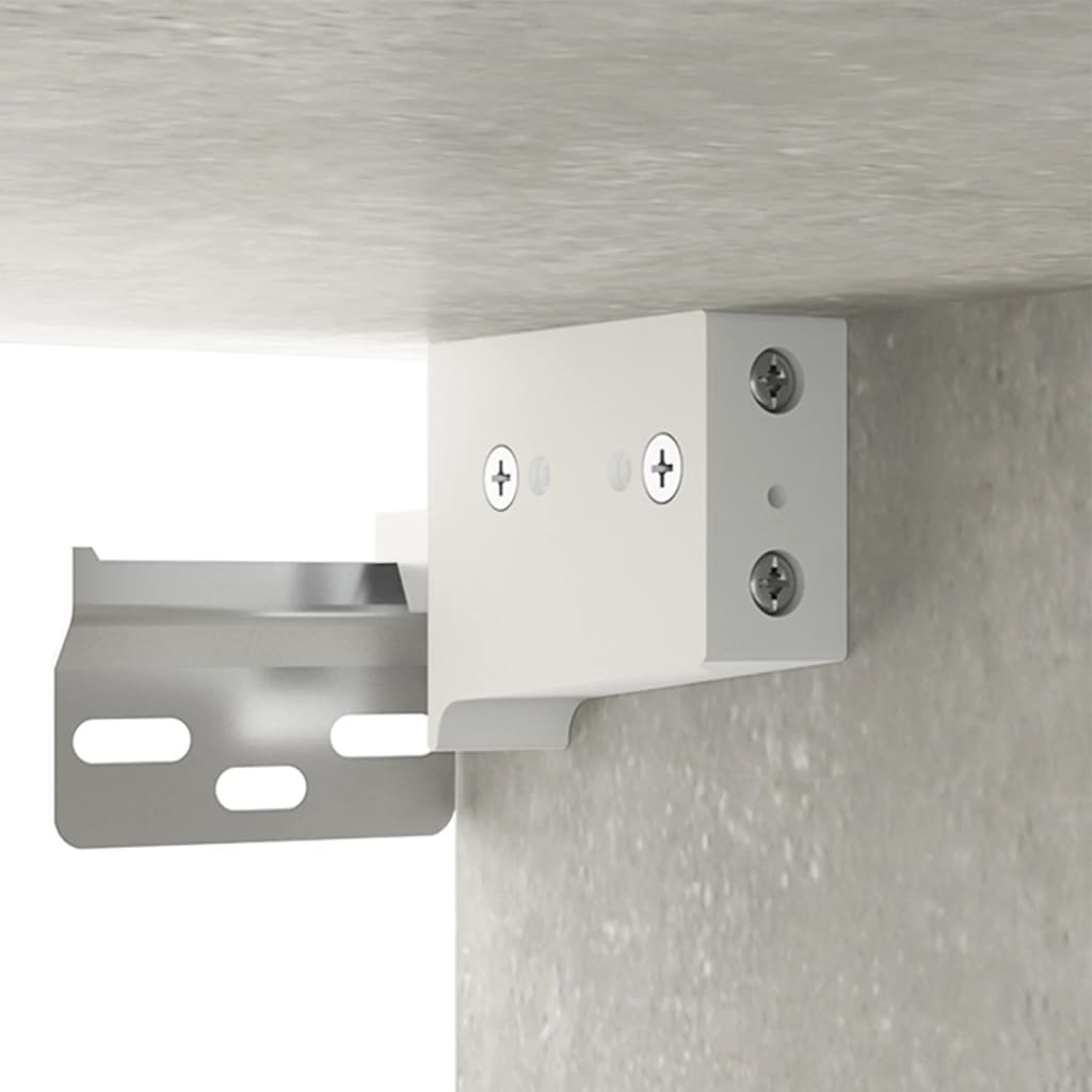 vidaXL Κομοδίνο Επιτοίχιο Γκρι Σκυροδέματος 35 x 35 x 20 εκ.