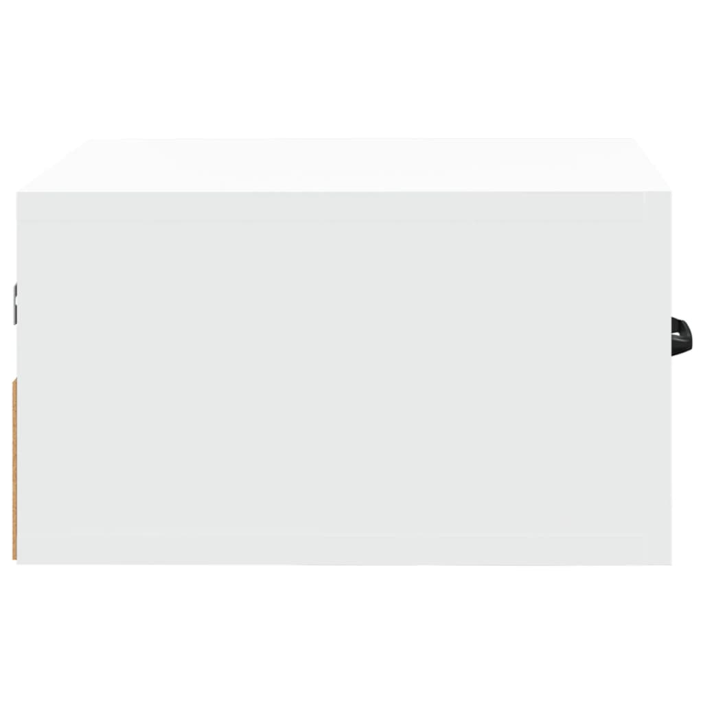 vidaXL Κομοδίνο Επιτοίχιο Λευκά 35 x 35 x 20 εκ.