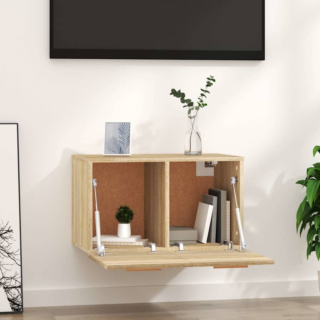 vidaXL Ντουλάπι Τοίχου Sonoma Δρυς 60x36,5x35 εκ. Επεξεργασμένο Ξύλο
