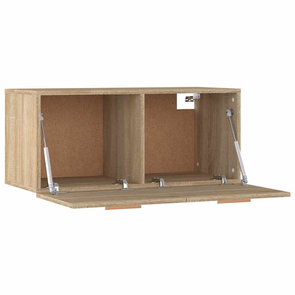 vidaXL Ντουλάπι Τοίχου Sonoma Δρυς 80x35x36,5 εκ. Επεξεργασμένο Ξύλο