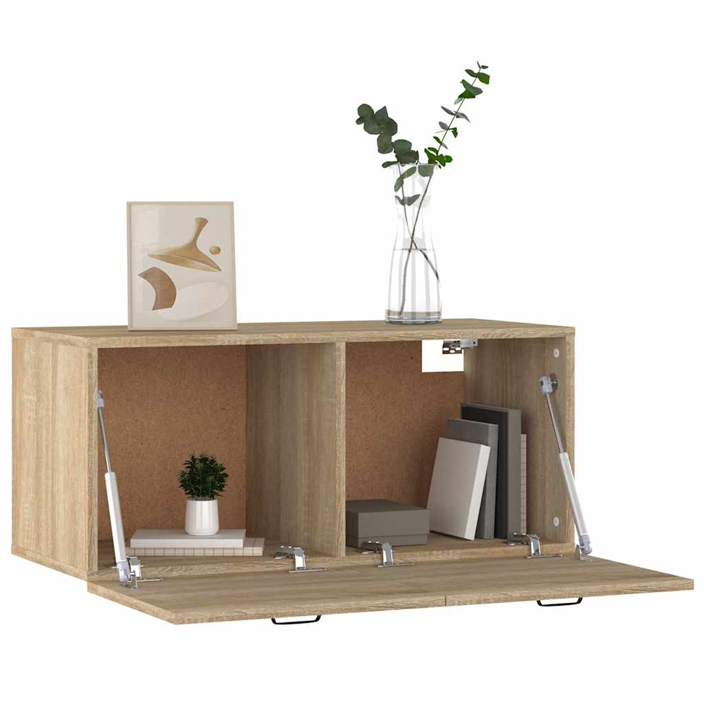 vidaXL Ντουλάπι Τοίχου Sonoma Δρυς 80x36,5x35 εκ. Επεξεργασμένο Ξύλο