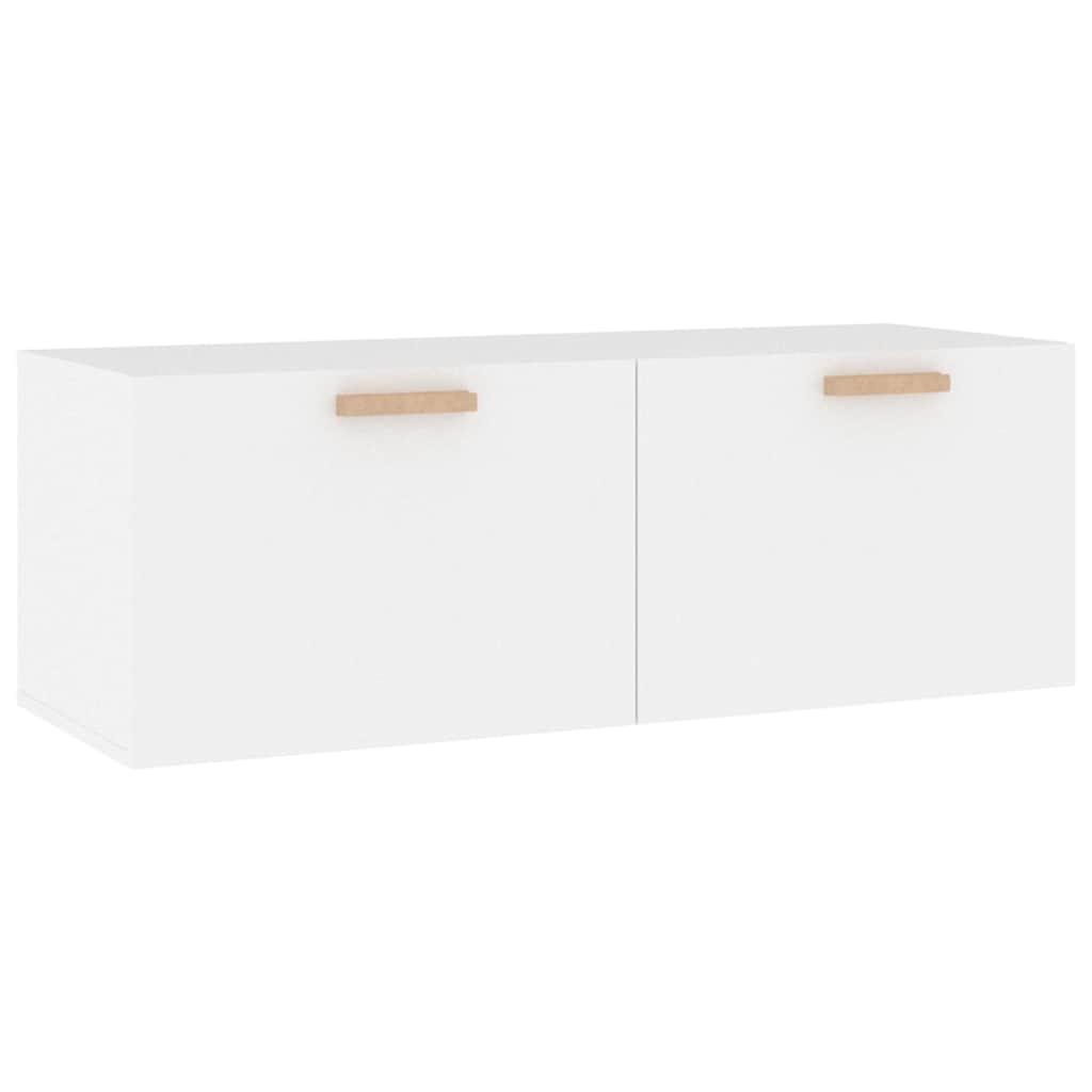 vidaXL Ντουλάπι Τοίχου άσπρο100x36,5x35 εκ. από Επεξεργασμένο Ξύλο