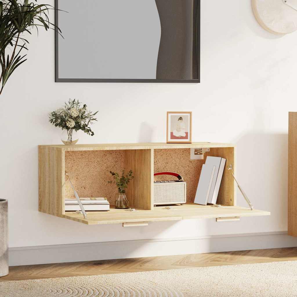 vidaXL Ντουλάπι Τοίχου Sonoma Δρυς 100x36,5x35 εκ. Επεξεργασμένο Ξύλο