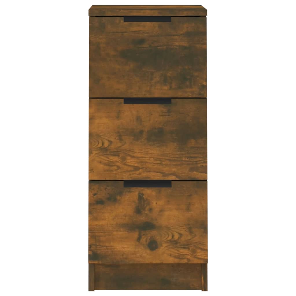 vidaXL Ντουλάπια 2 τεμ. Καπνιστή δρυς 30x30x70 εκ. Επεξεργασμένο Ξύλο