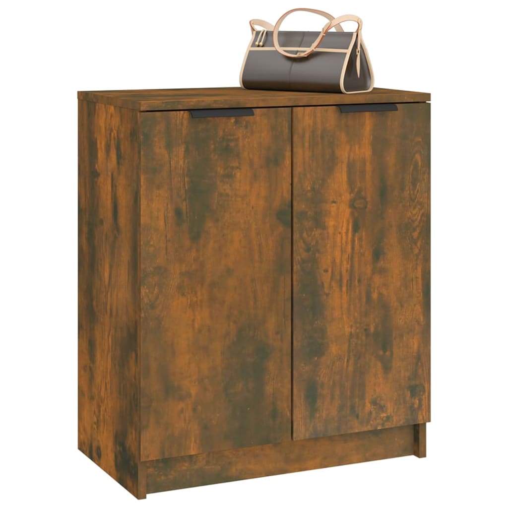 vidaXL Παπουτσοθήκη Καπνιστή Δρυς 59x35x70 εκ. από Επεξεργασμένο Ξύλο