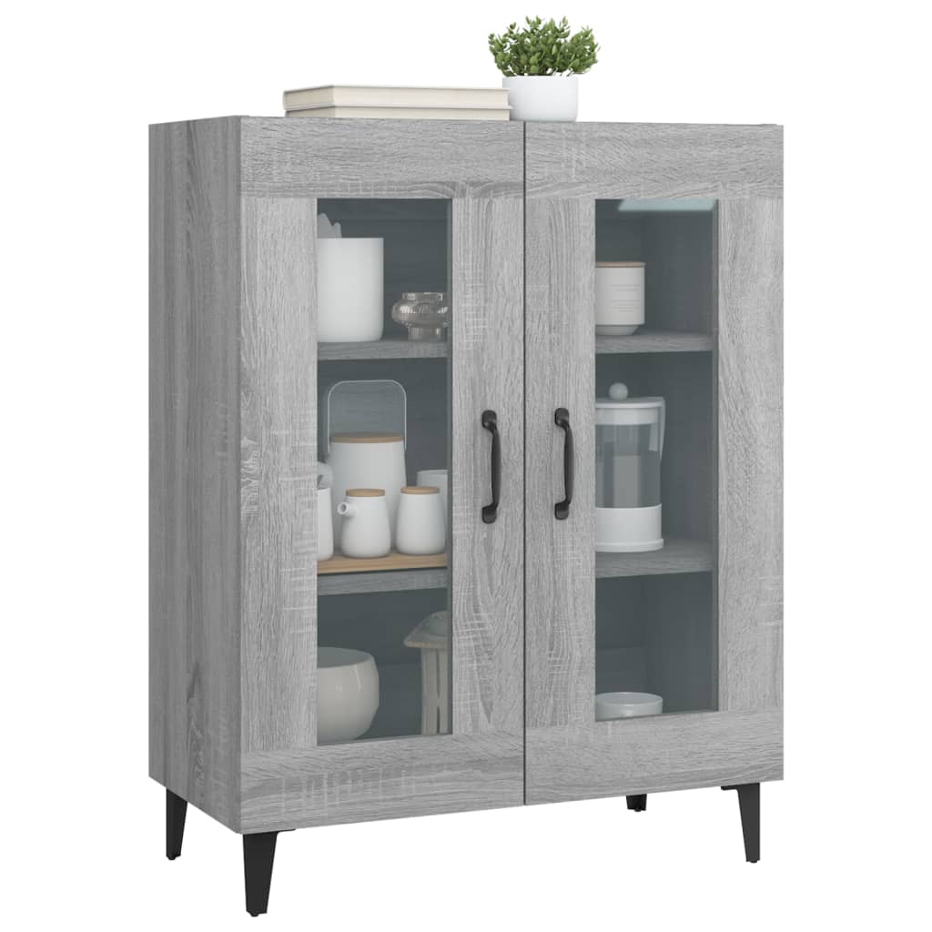 vidaXL Ντουλάπι Γκρι Sonoma 69,5 x 34 x 90 εκ. από Επεξεργασμένο Ξύλο