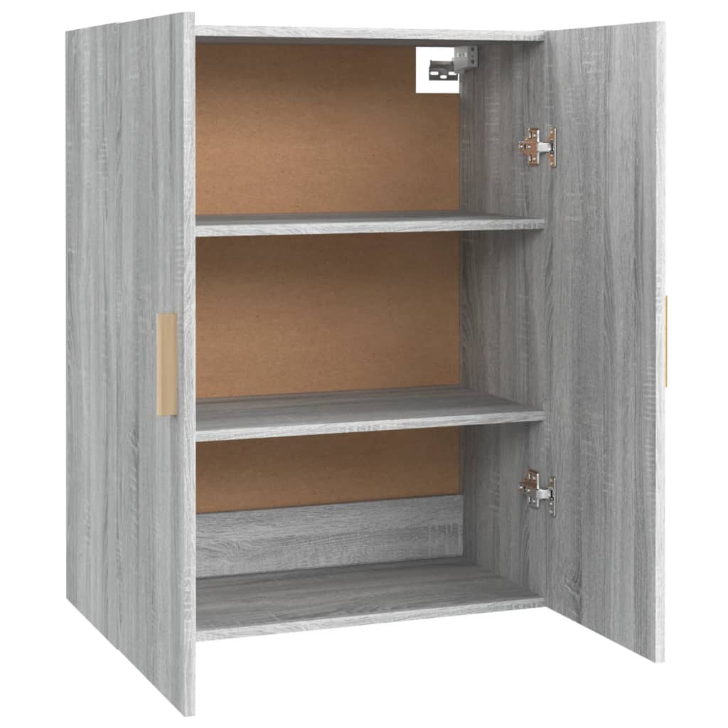 vidaXL Ντουλάπι Τοίχου Κρεμαστό Γκρι sonoma 69,5x34x90 εκ.