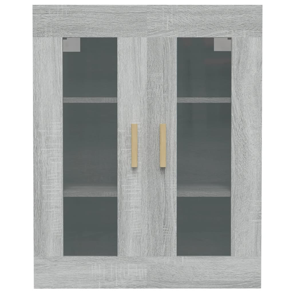 vidaXL Ντουλάπι Τοίχου Κρεμαστό Γκρι sonoma 69,5x34x90 εκ.
