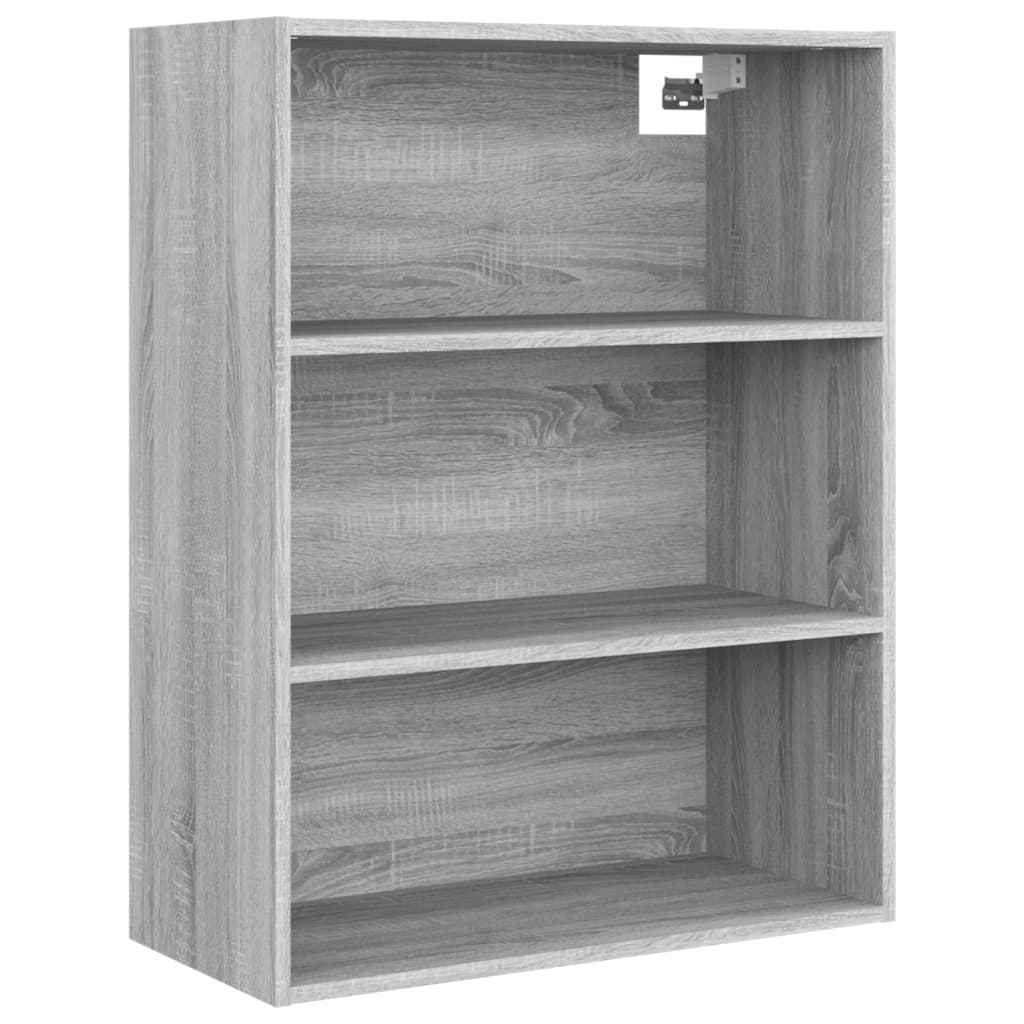 vidaXL Ντουλάπι Τοίχου Κρεμαστό Γκρι sonoma 69,5 x 32,5 x 90 εκ.