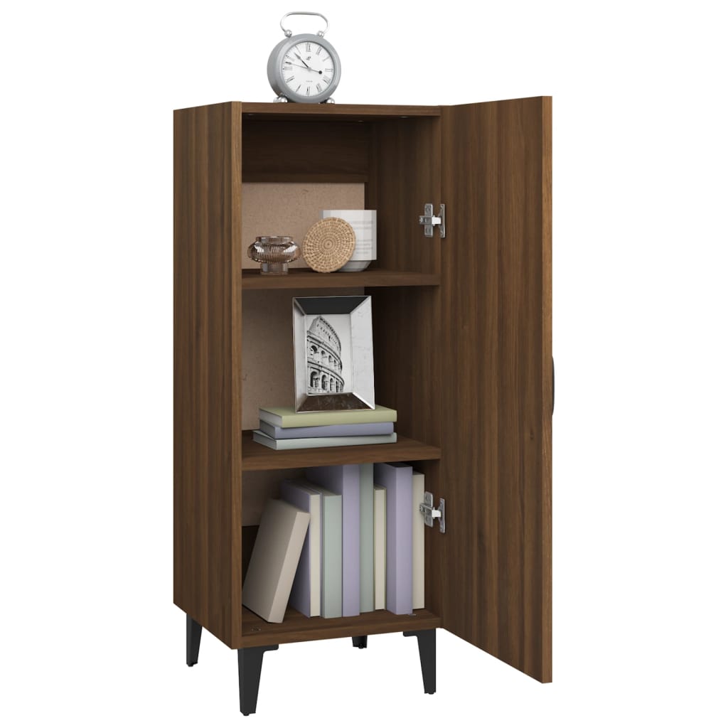 vidaXL Ντουλάπι Καφέ Δρυς 34,5 x 34 x 90 εκ. Επεξεργασμένο Ξύλο