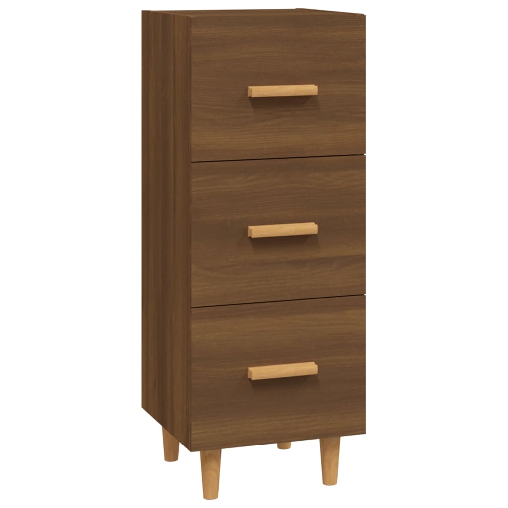 vidaXL Ντουλάπι Καφέ Δρυς 34,5 x 34 x 90 εκ. Επεξεργασμένο Ξύλο