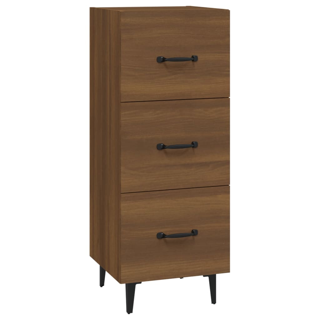 vidaXL Ντουλάπι Καφέ Δρυς 34,5 x 34 x 90 εκ. Επεξεργασμένο Ξύλο