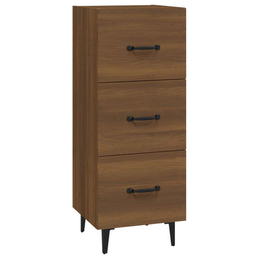 vidaXL Ντουλάπι Καφέ Δρυς 34,5 x 34 x 90 εκ. Επεξεργασμένο Ξύλο