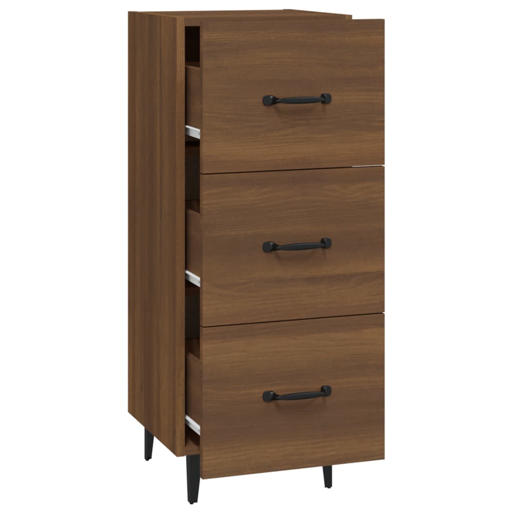 vidaXL Ντουλάπι Καφέ Δρυς 34,5 x 34 x 90 εκ. Επεξεργασμένο Ξύλο