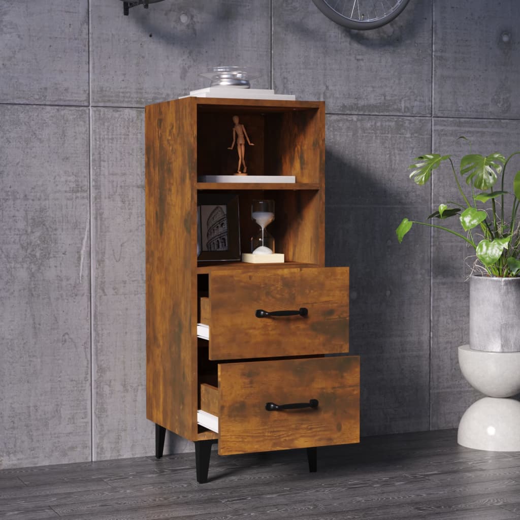 vidaXL Ντουλάπι Καπνιστή Δρυς 34,5 x 34 x 90 εκ. Επεξεργασμένο Ξύλο