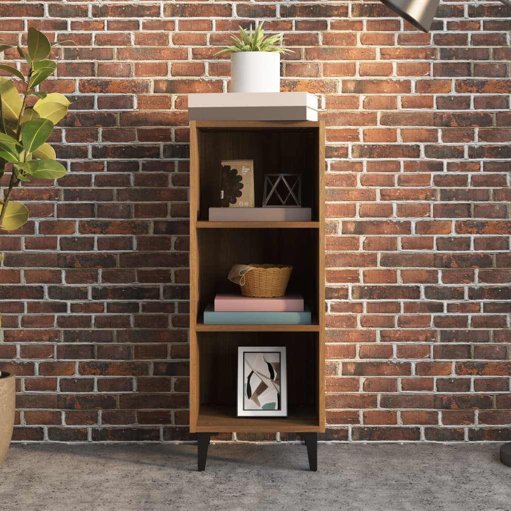 vidaXL Ντουλάπι Καφέ Δρυς 34,5x32,5x90 εκ. Επεξεργασμένο Ξύλο