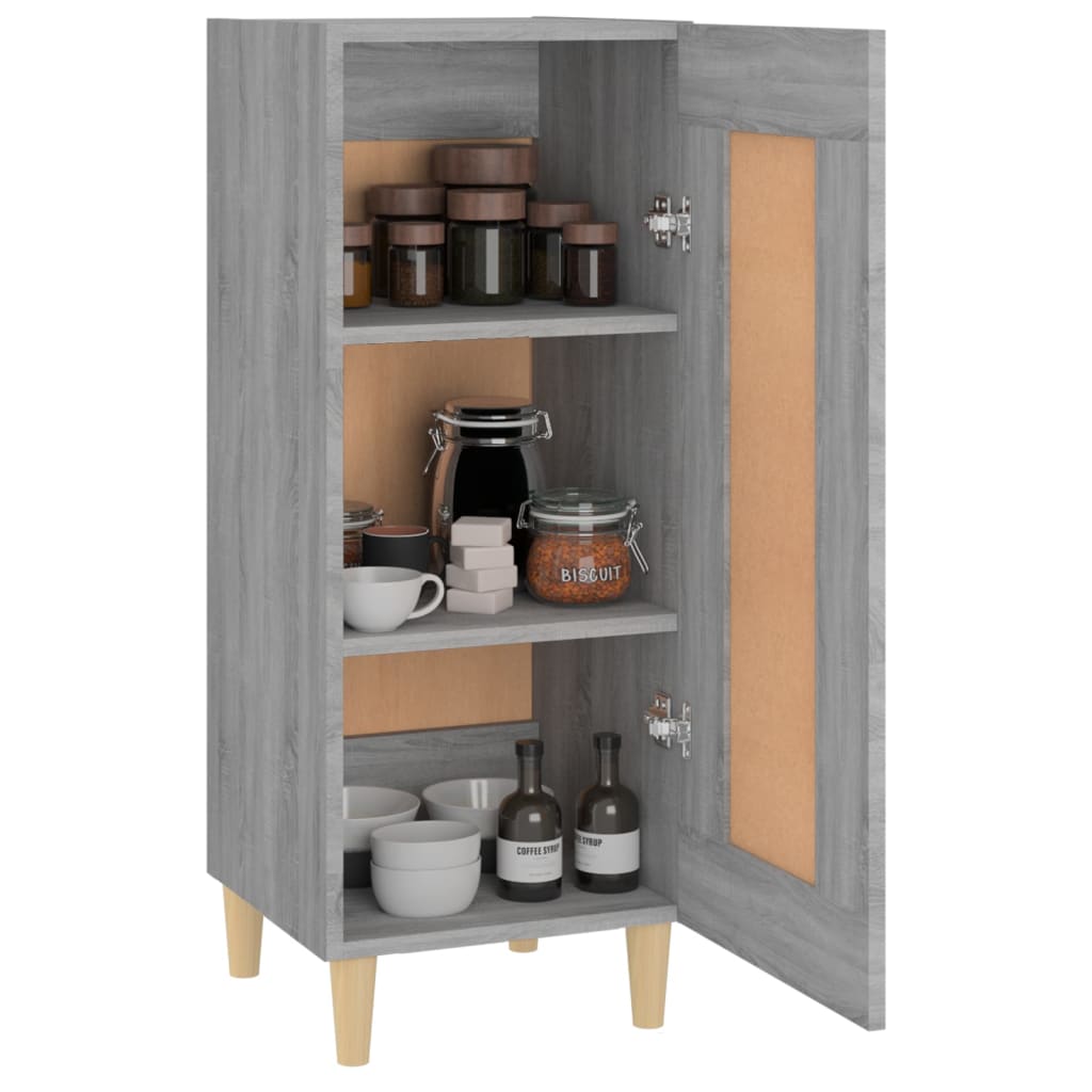 vidaXL Ντουλάπι Γκρι Sonoma 34,5x34x90 εκ. από Επεξεργασμένο Ξύλο
