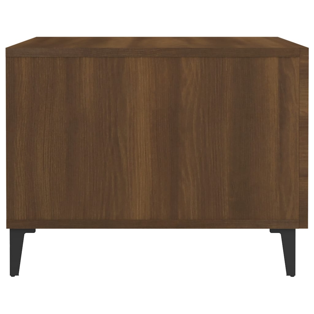 vidaXL Τραπέζια Σαλονιού με Μετ. Πόδια 2τεμ. Καφέ δρυς 50x50x40εκ.