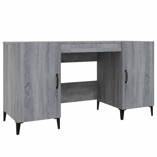 vidaXL Γραφείο Γκρι Sonoma 140x50x75 εκ. από Επεξεργασμένο Ξύλο