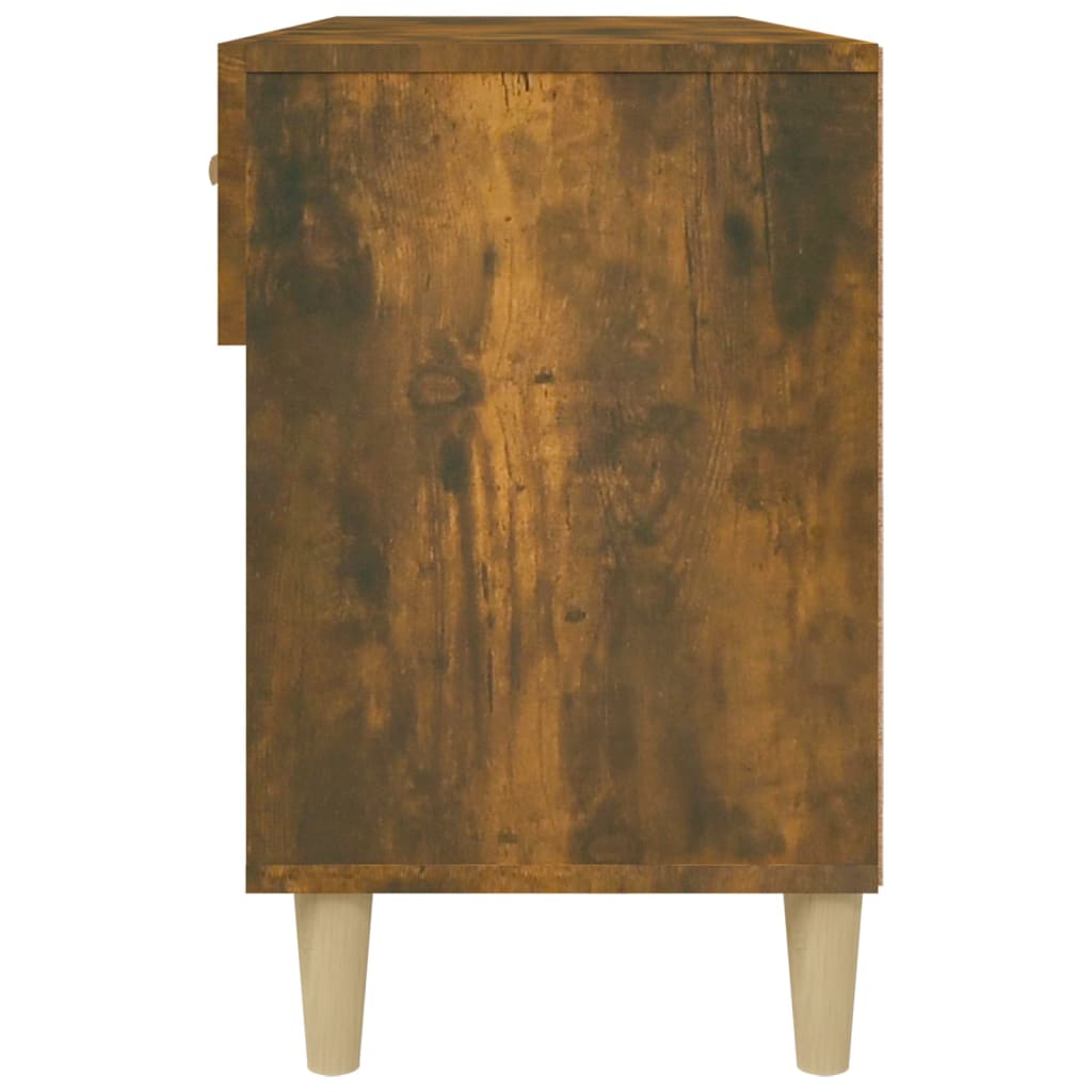 vidaXL Παπουτσοθήκη Καπνιστή Δρυς 102x35x55 εκ. από Επεξεργασμένο Ξύλο