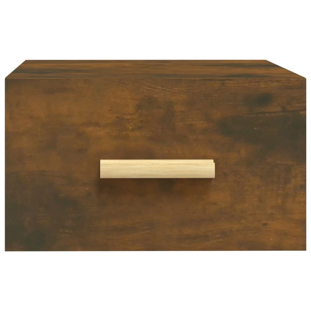 vidaXL Κομοδίνο Επιτοίχιο Καπνιστή Δρυς 35 x 35 x 20 εκ.