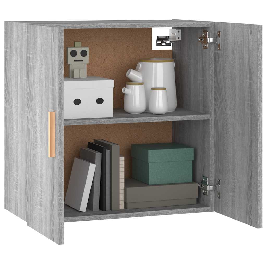 vidaXL Ντουλάπι Τοίχου Γκρι Sonoma 60x30x60 εκ. Επεξεργασμένο Ξύλο