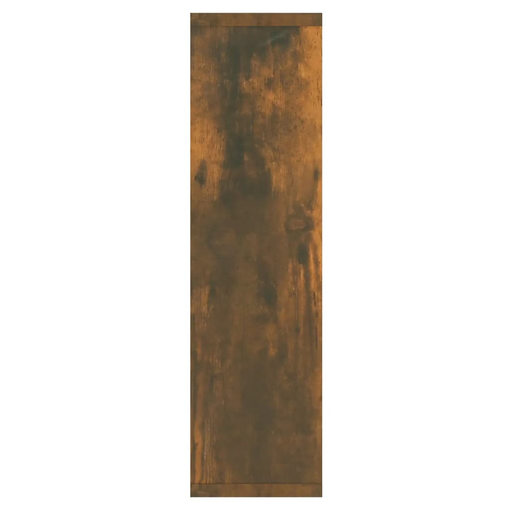 vidaXL Έπιπλο Καθρέπτη με LED Καπνιστή Δρυς 76 x 15 x 55 εκ.