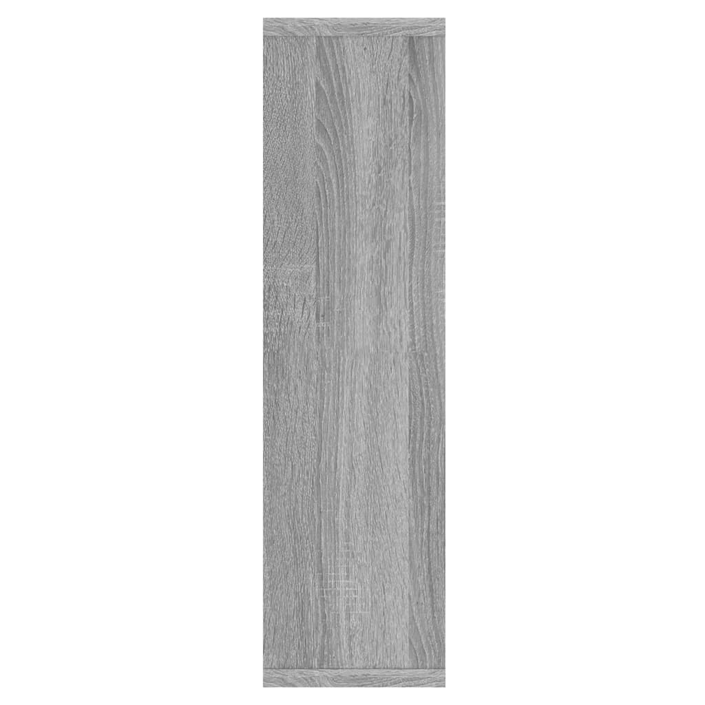 vidaXL Έπιπλο Καθρέπτη με LED Γκρι Sonoma 76 x 15 x 55 εκ.