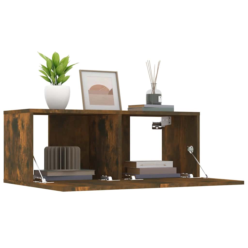 vidaXL Έπιπλα Τηλεόρασης 2 τεμ. Καπν. Δρυς 80x30x30 εκ Επ. Ξύλο