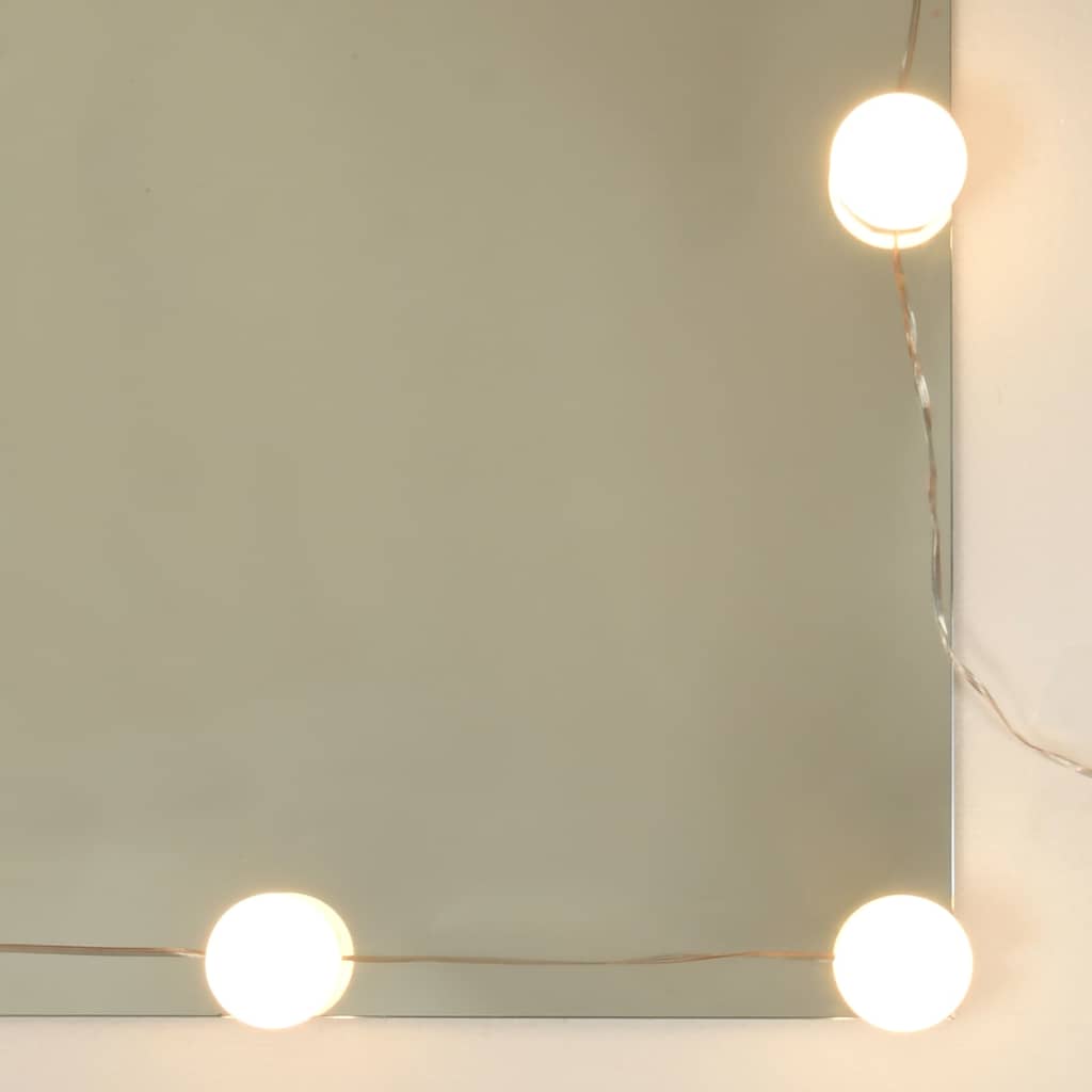 vidaXL Μπουντουάρ με LED Καπνιστή Δρυς 74,5 x 40 x 141 εκ.
