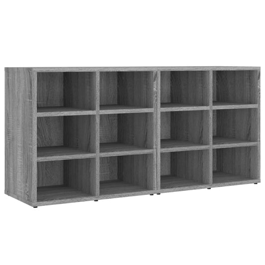 vidaXL Παπουτσοθήκη 2 τεμ. Γκρι Sonoma 52,5 x 30 x 50 εκ.