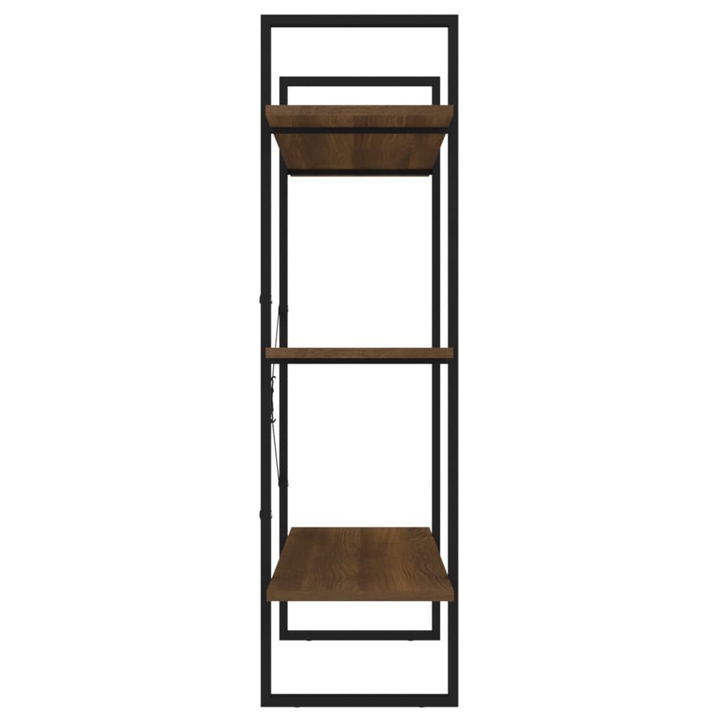 vidaXL Βιβλιοθήκη Καφέ Δρυς 100 x 30 x 105 εκ. από Επεξεργασμένο Ξύλο