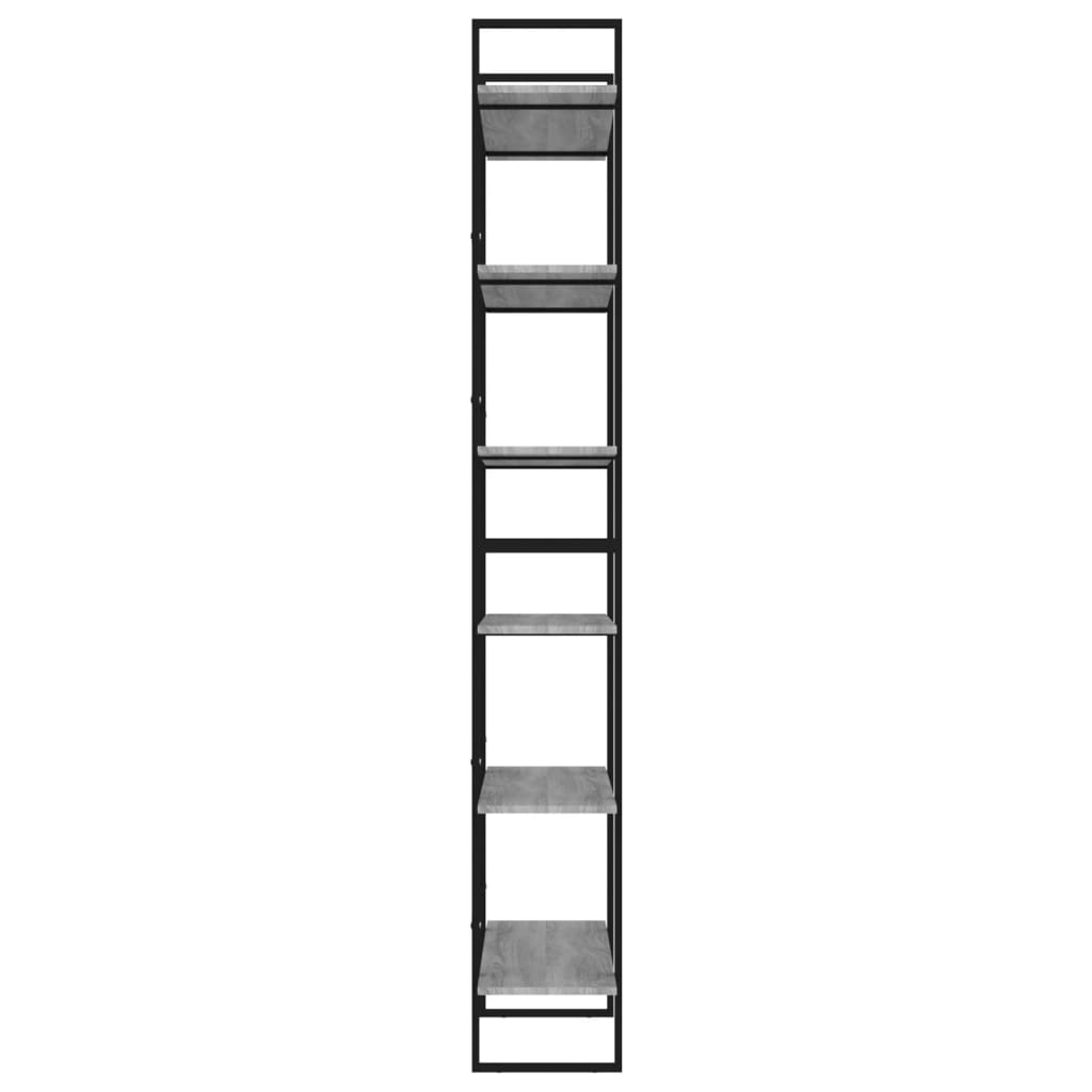 vidaXL Ραφιέρα Γκρι Sonoma 100 x 30 x 210 εκ. από Επεξεργασμένο Ξύλο