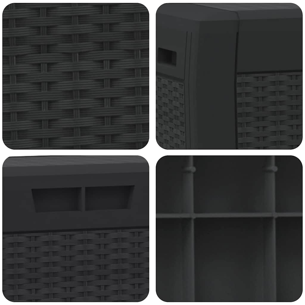 vidaXL Μπαούλο Αποθήκευσης Κήπου Ανθρακί 119x48x60 εκ. απο Πολυπ/λένιο