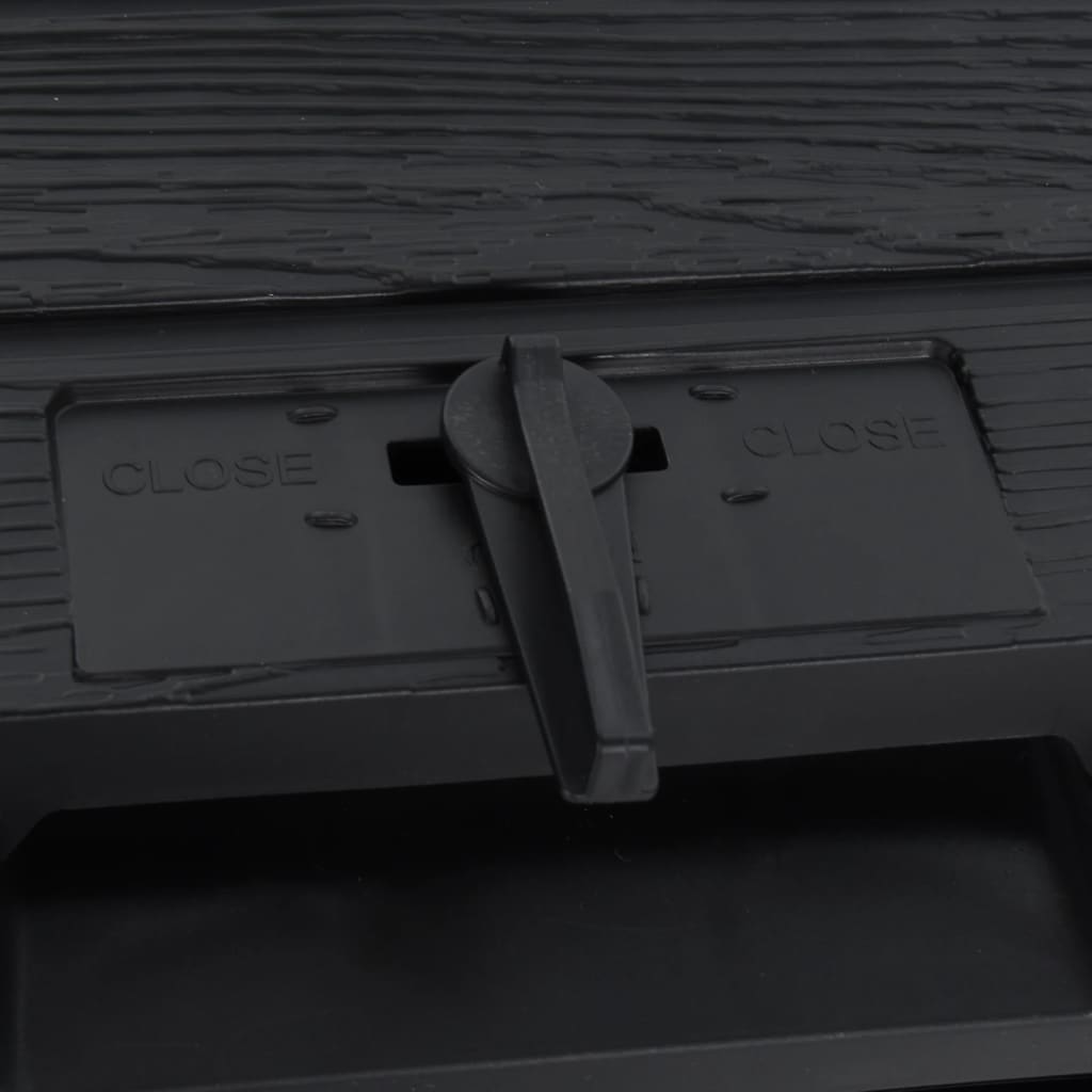 vidaXL Κομποστοποιητής Κήπου Μαύρος 280 Λίτρων από Πολυπροπυλένιο