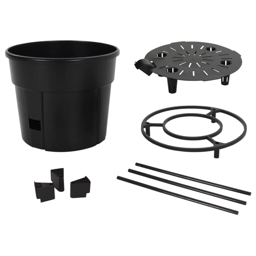 vidaXL Γλάστρα Καλλιέργειας Ντομάτας Ανθρακί Ø39x150 εκ. Πολυπ/λένιο