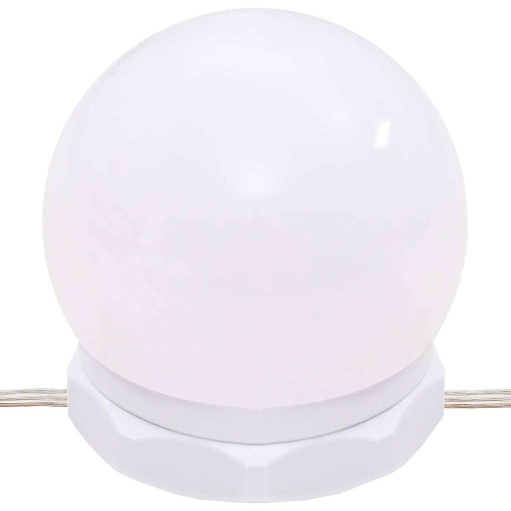 vidaXL Μπουντουάρ Σετ με LED Μαύρο από Επεξεργασμένο Ξύλο