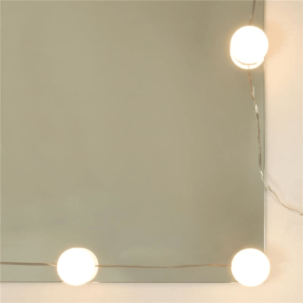 vidaXL Μπουντουάρ Σετ με LED Γκρι Sonoma από Επεξεργασμένο Ξύλο