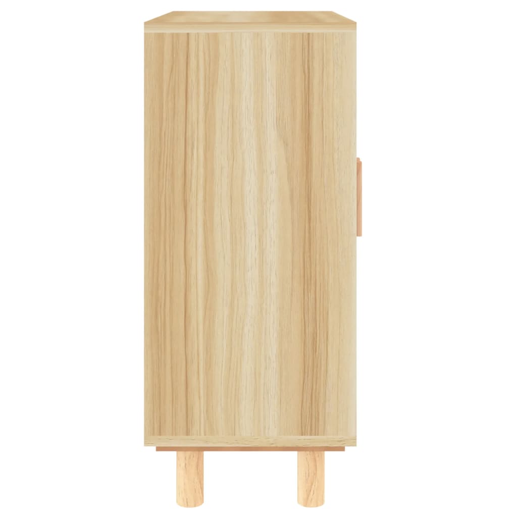 vidaXL Ντουλάπι Καφέ 60 x 30 x 70 εκ. από Μασίφ Πεύκο & Φυσικό Ρατάν