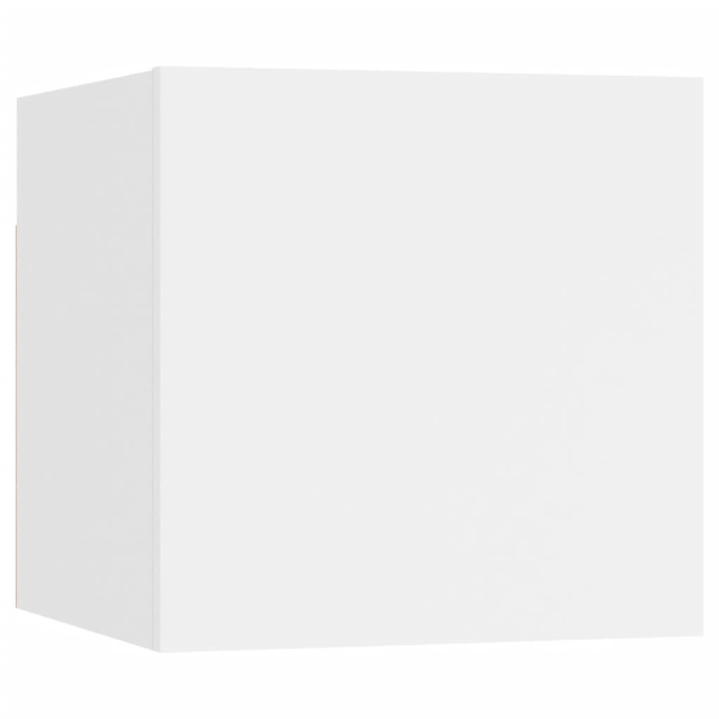 vidaXL Σετ Επίπλου Τηλεόρασης 8 Τεμαχίων Λευκό από Επεξεργασμένο Ξύλο