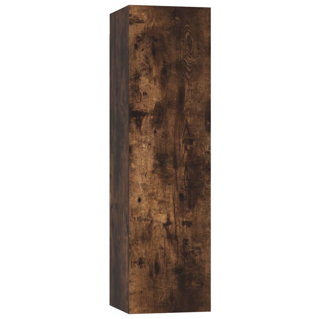 vidaXL Σετ Επίπλων Τηλεόρασης 3 Τεμαχίων Καπνιστή δρυς Επεξ. Ξύλο