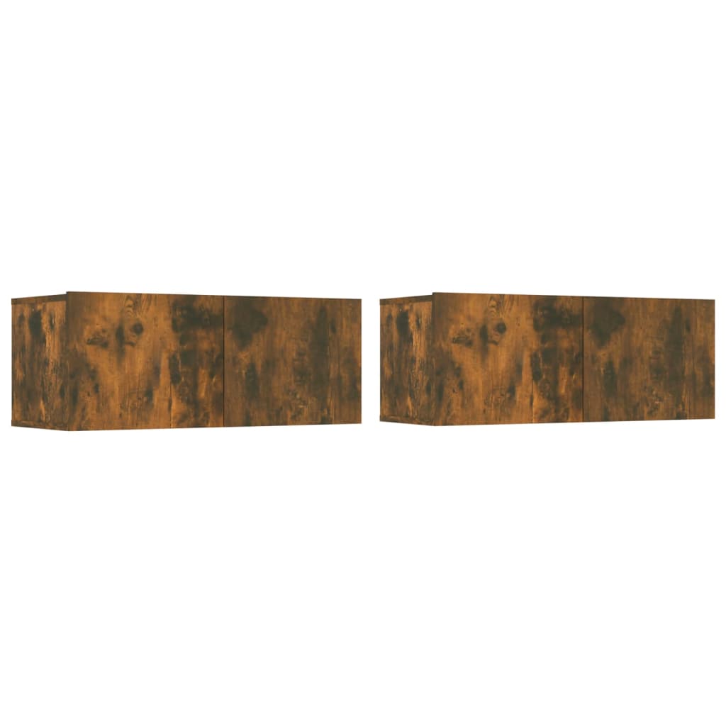 vidaXL Σετ Επίπλων Τηλεόρασης 5 Τεμαχίων Καπνιστή δρυς Επεξ. Ξύλο