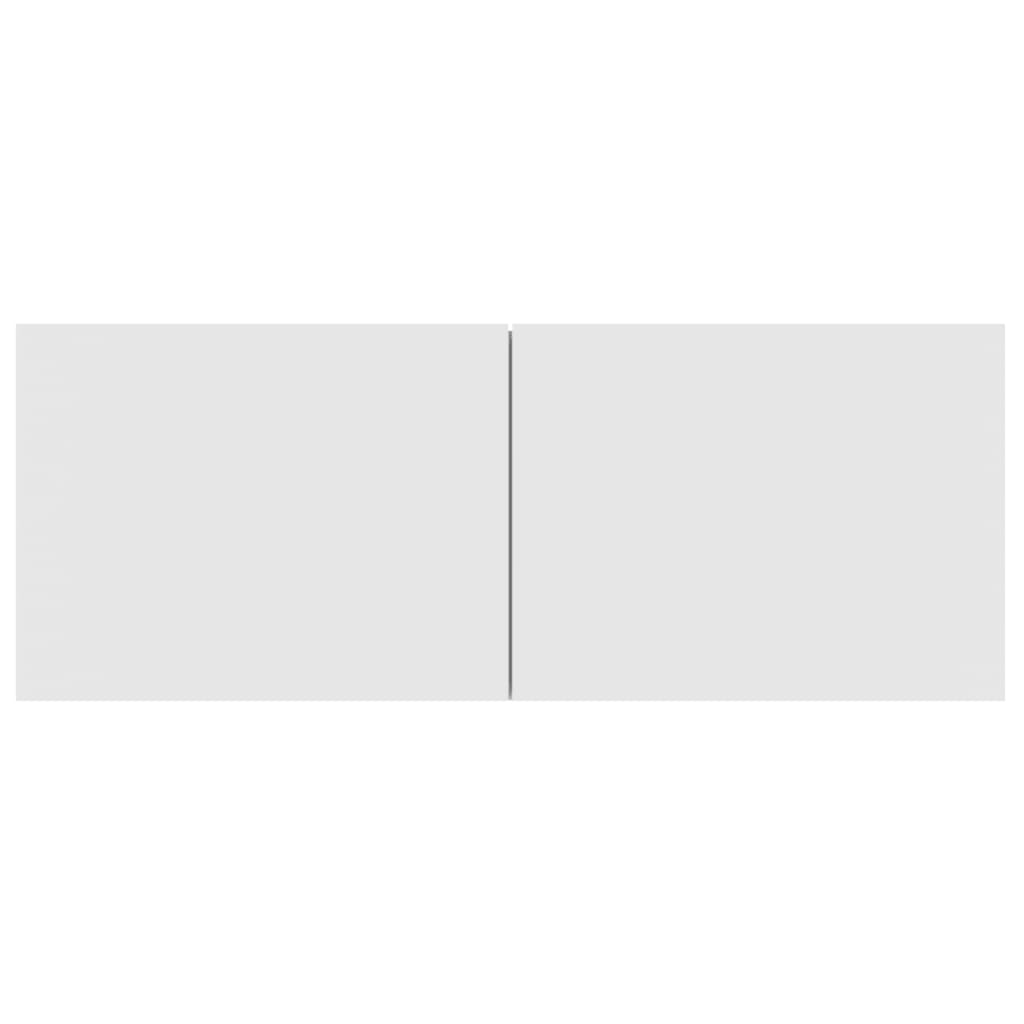 vidaXL Σετ Επίπλου Τηλεόρασης 4 Τεμαχίων Λευκό από Επεξεργασμένο Ξύλο